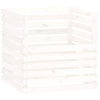 Vidaxl Compost bin 80x80x78 cm Pine solide blanc