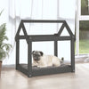 Vidaxl Dog Basket 71x55x70 cm Gris de pin massif