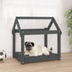 Vidaxl Dog Basket 71x55x70 cm Gris de pin massif
