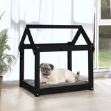 Vidaxl Dog Basket 71x55x70 cm Pine solide noir - afbeelding 3