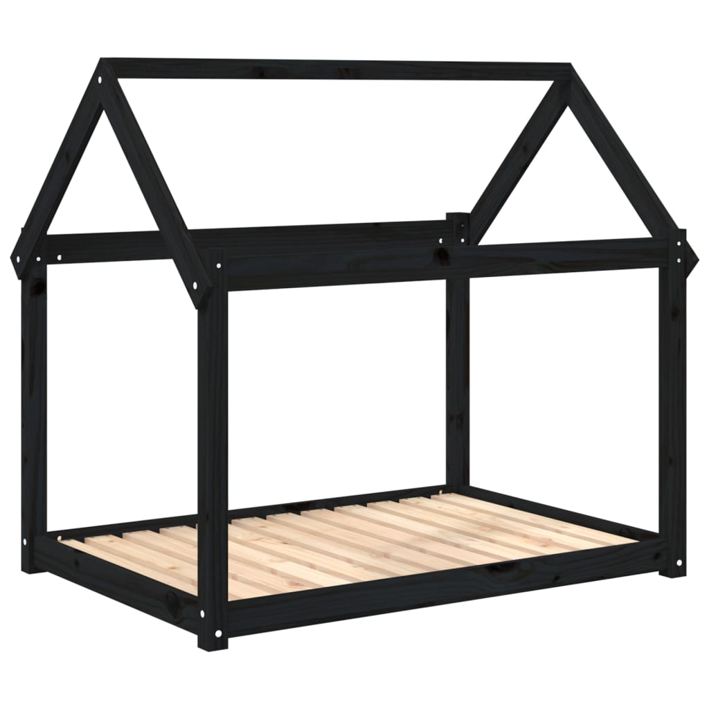 Vidaxl Dog Basket 111x80x100 cm Pine solide noir
