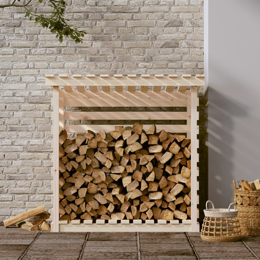 Vidaxl Fireplace Trek 108x73x108 cm Pine solide
