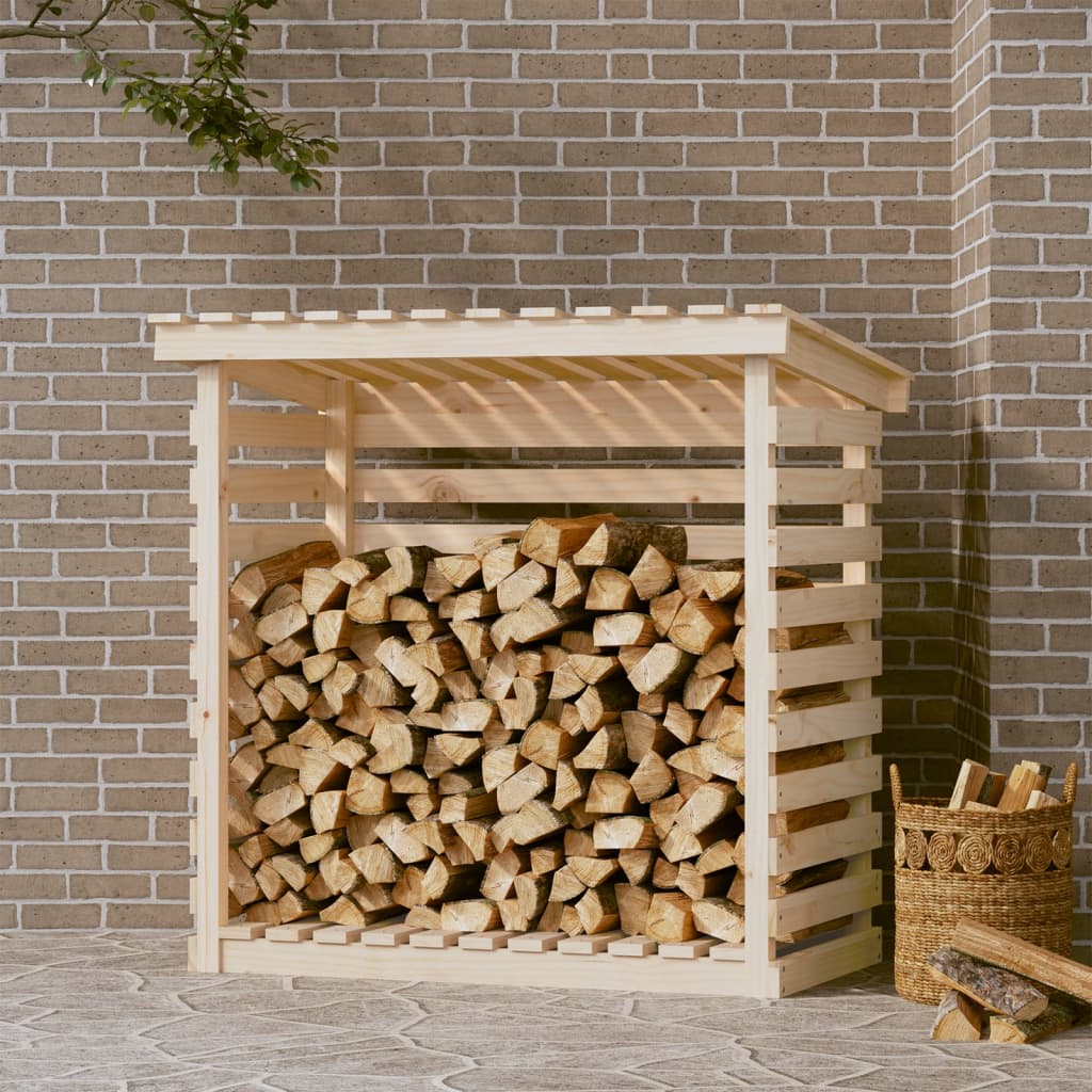 Vidaxl Fireplace Trek 108x73x108 cm Pine solide