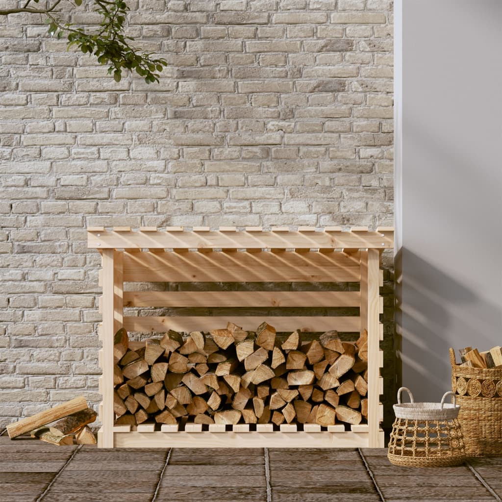 Vidaxl Fireplace Trek 108x73x79 cm Pine solide