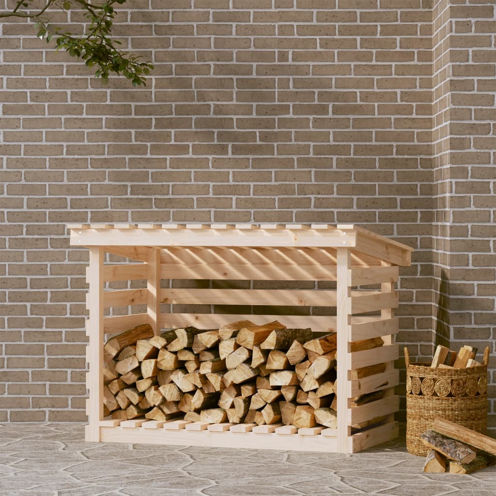 Vidaxl Fireplace Trek 108x73x79 cm Pine solide