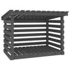 Vidaxl cheminée trek 108x73x79 cm en pin massif gris