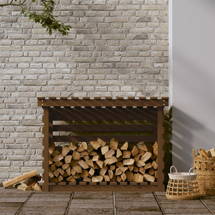 Vidaxl cheminée trek 108x73x79 cm en pin massif marron