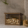 Vidaxl cheminée trek 108x73x79 cm en pin massif marron