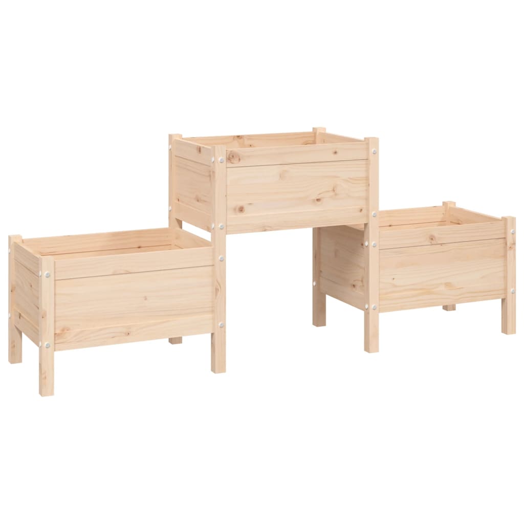 Boîte de planification Vidaxl 178.5x44x75 cm Solid Pine