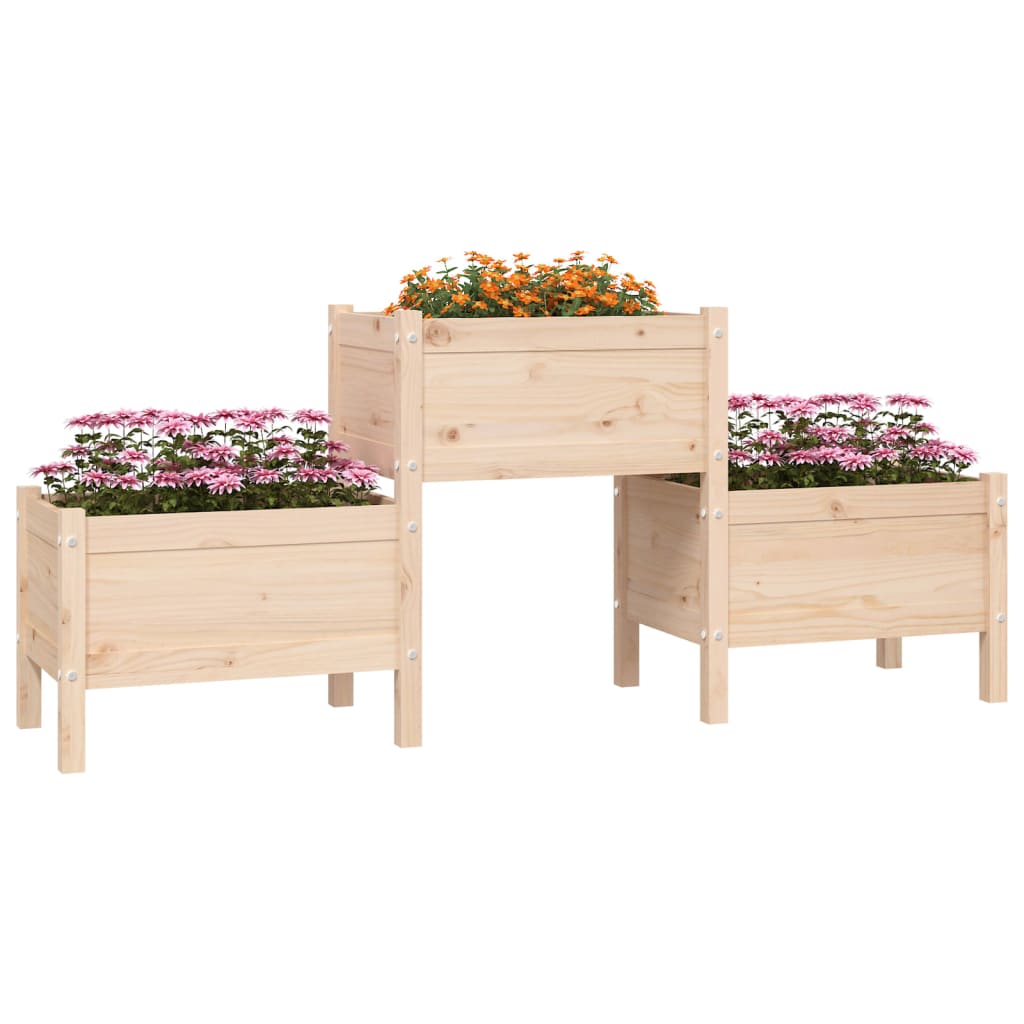 Boîte de planification Vidaxl 178.5x44x75 cm Solid Pine