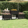 Boîte de planification Vidaxl 178.5x44x75 cm Pine solide noir