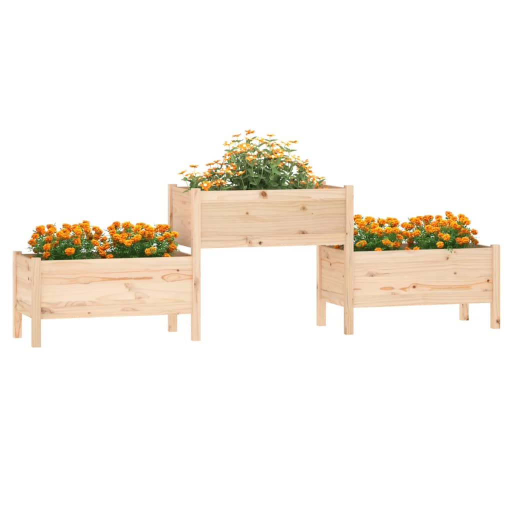 Vidaxl Planning Box 245.5x44x75 cm Pine solide