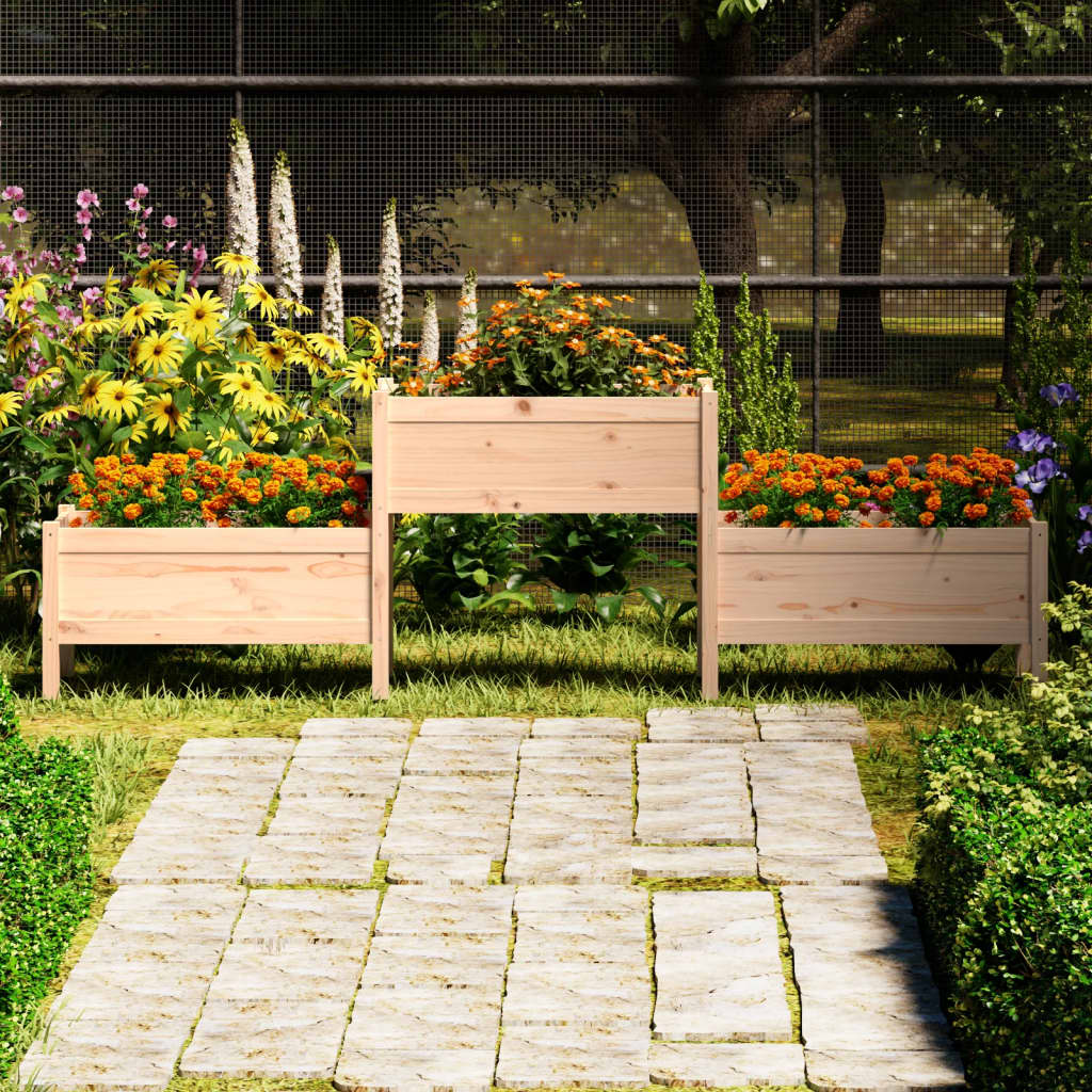 Vidaxl Planning Box 245.5x44x75 cm Pine solide