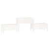 Vidaxl Planning Box 245.5x44x75 cm Pine solide blanc