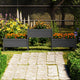 Boîte de planification Vidaxl 245.5x44x75 cm Green de pin massif