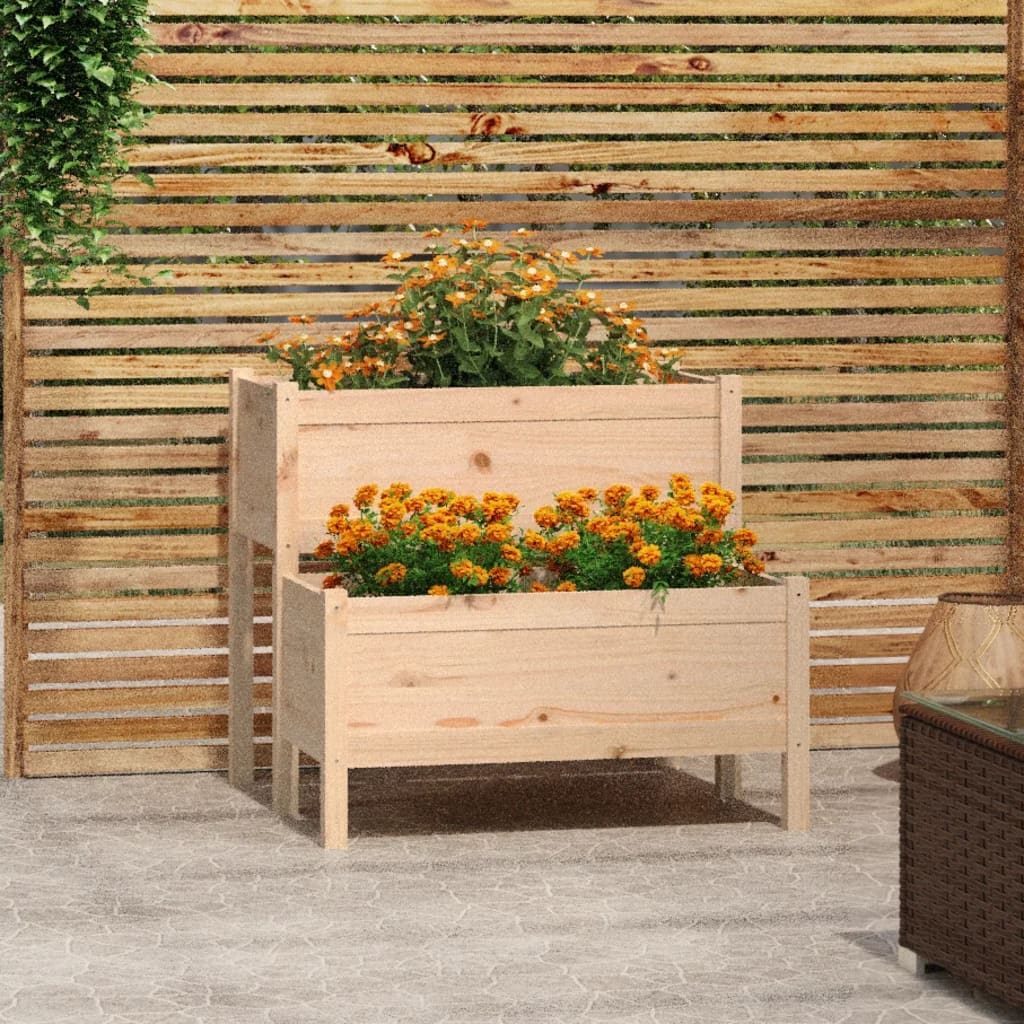 Vidaxl Planning Box 84.5x84x75 cm Pine solide