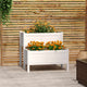 Vidaxl Planning Box 84.5x84x75 cm Pine solide blanc