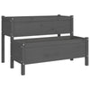 Boîte de planification de Vidaxl 110x84x75 cm Gris de pin solide