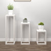 Vidaxl en 3 parties support de plante ensemble de pin solide blanc