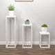 Vidaxl en 3 parties support de plante ensemble de pin solide blanc