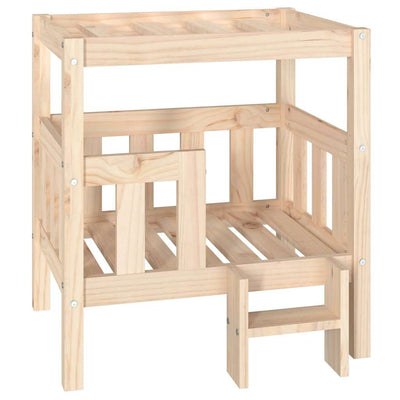 Vidaxl Dog Basket 65.5x43x70 cm Pine solide