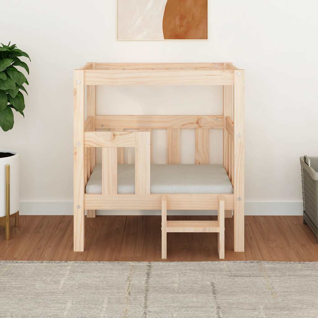 Vidaxl Dog Basket 65.5x43x70 cm Pine solide