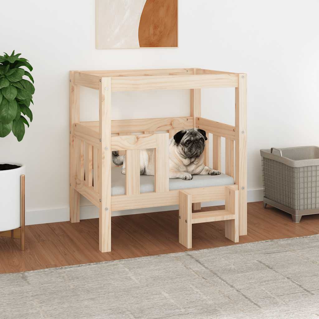 Vidaxl Dog Basket 65.5x43x70 cm Pine solide