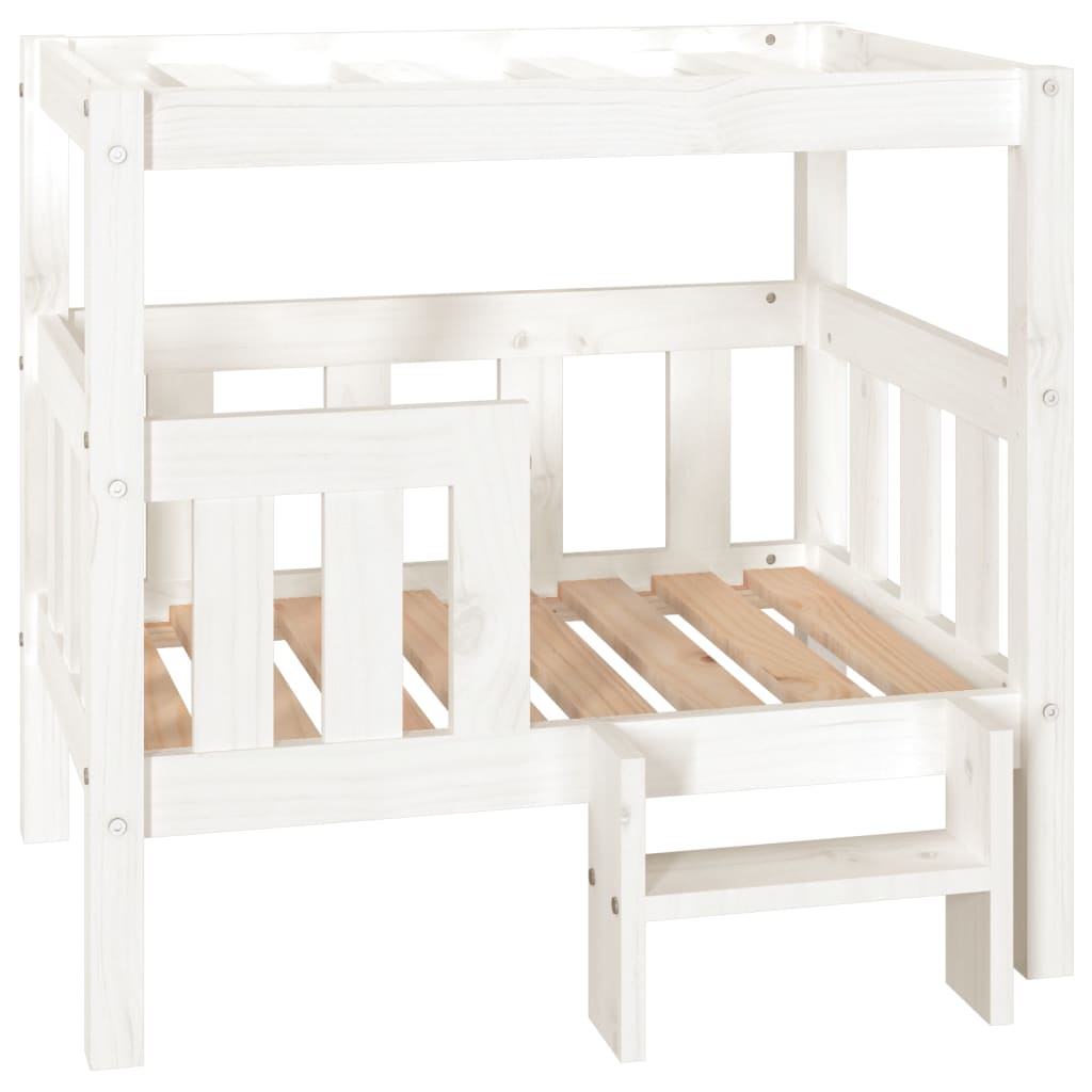 Vidaxl Dog Basket 75.5x63.5x70 cm Pine solide blanc