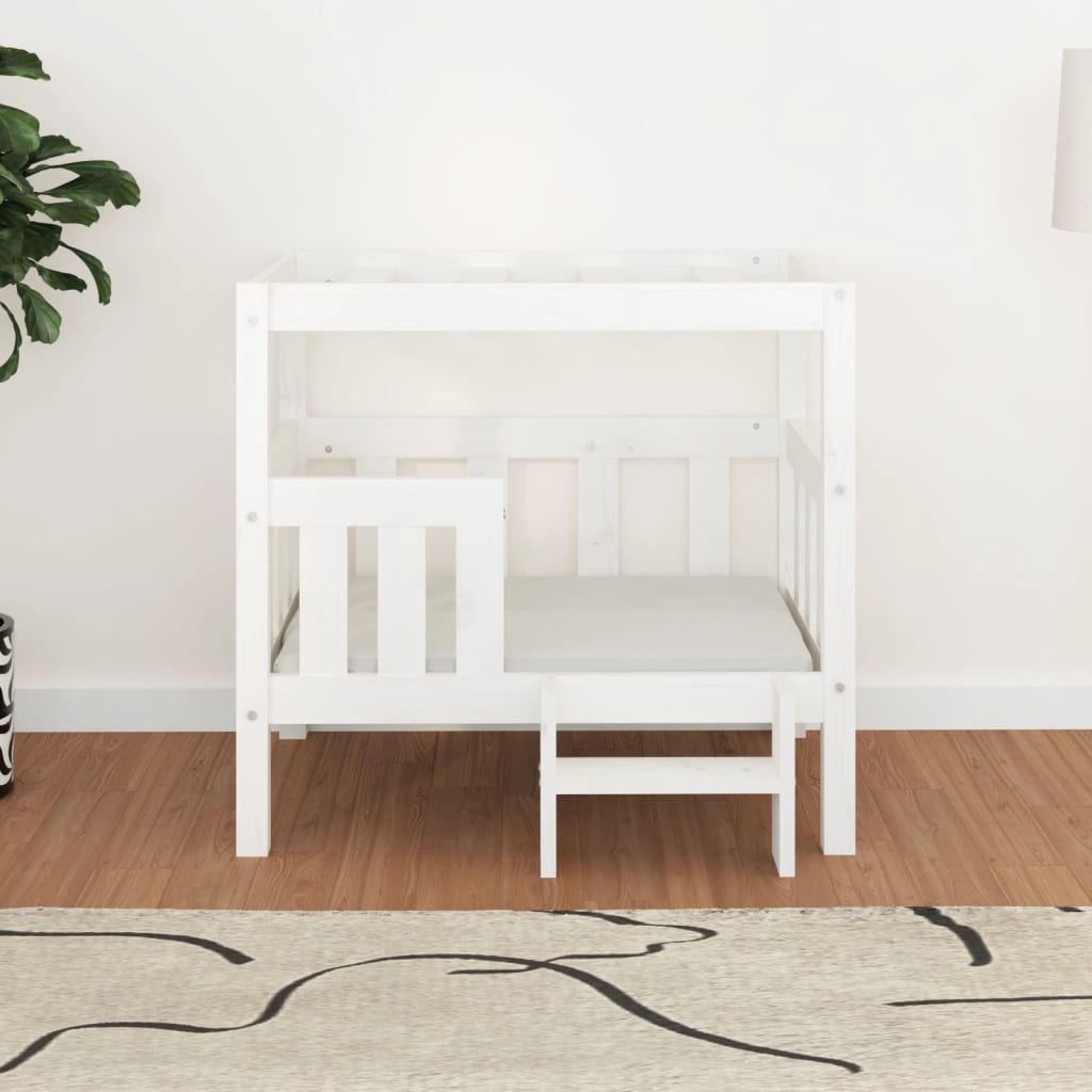 Vidaxl Dog Basket 75.5x63.5x70 cm Pine solide blanc