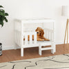 Vidaxl Dog Basket 75.5x63.5x70 cm Pine solide blanc