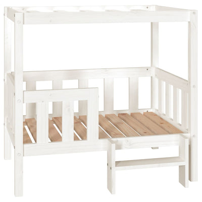 Vidaxl Dog Basket 95.5x73.5x90 cm Pine solide blanc