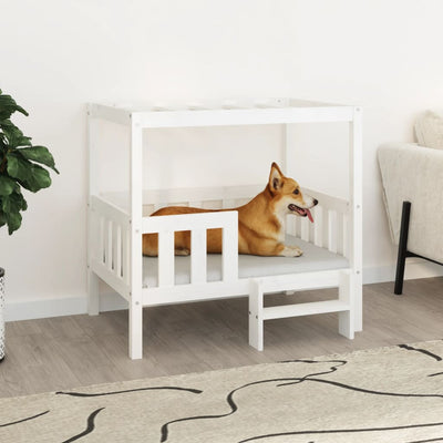 Vidaxl Dog Basket 95.5x73.5x90 cm Pine solide blanc