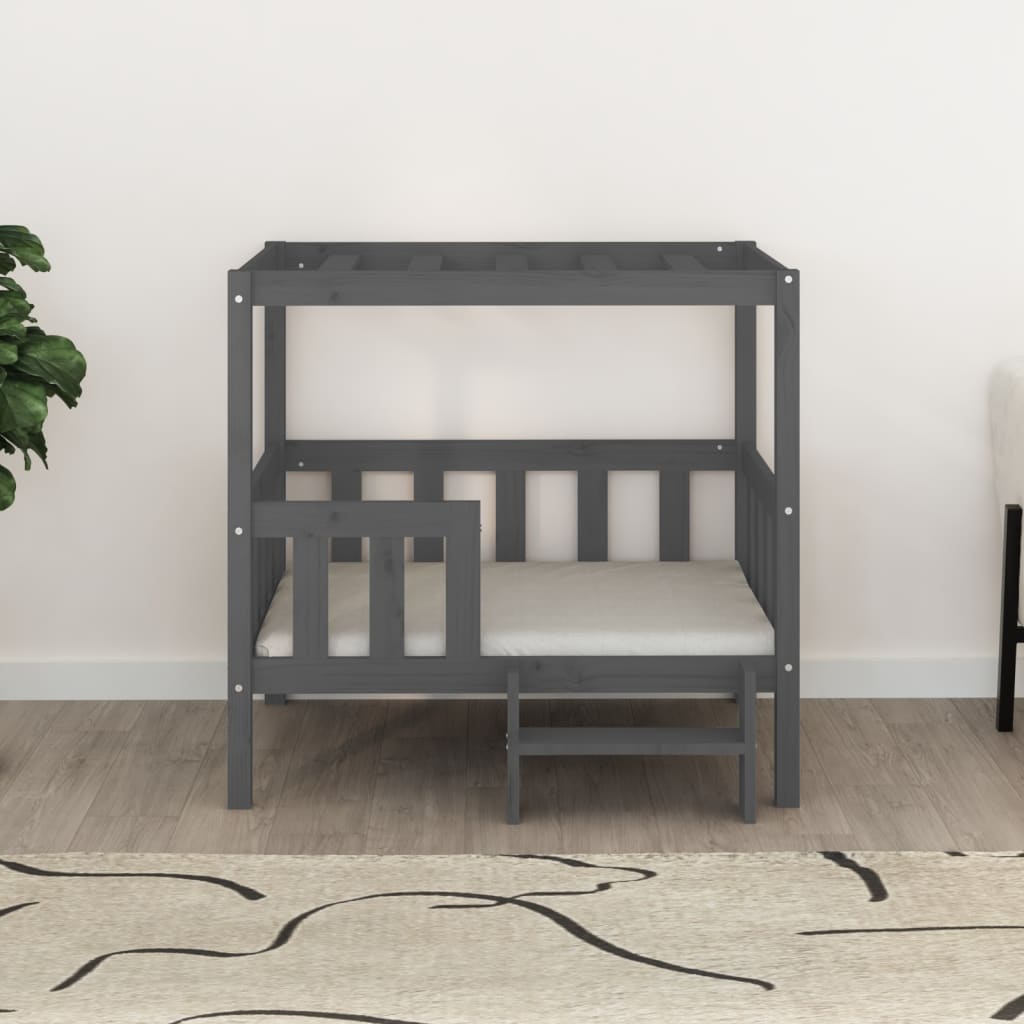 Vidaxl Dog Basket 95.5x73.5x90 cm Gris de pin massif