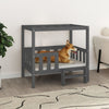Vidaxl Dog Basket 95.5x73.5x90 cm Gris de pin massif