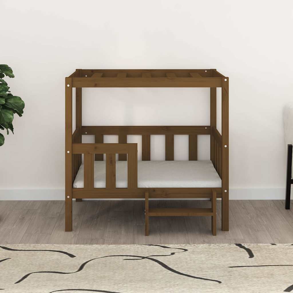 Vidaxl Dog Basket 95.5x73.5x90 cm Pine solide Honey Brown