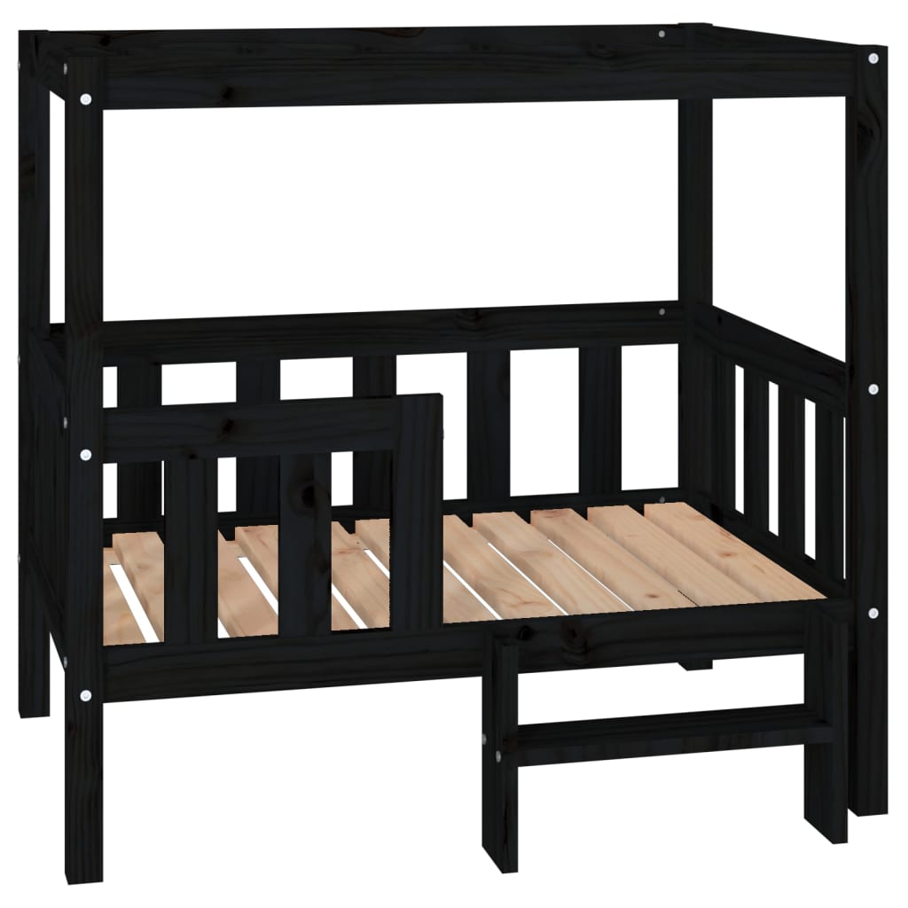Vidaxl Dog Basket 95.5x73.5x90 cm Pine solide noir
