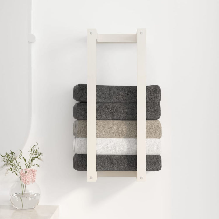Vidaxx porte-serviettes 23x18x60 cm bois de pin massif blanc