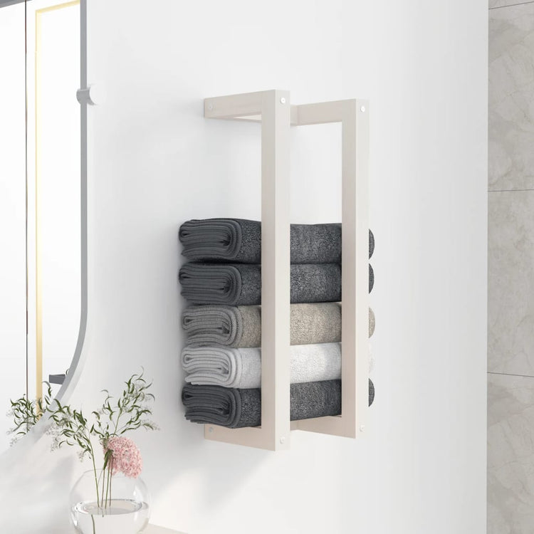 Vidaxx porte-serviettes 23x18x60 cm bois de pin massif blanc
