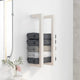 Vidaxx porte-serviettes 23x18x60 cm bois de pin massif blanc