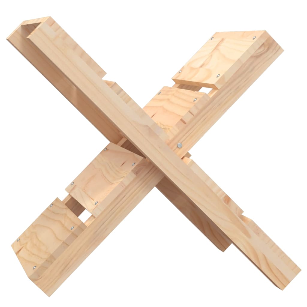 Porte-bloc de bois Vidaxl 47x39.5x48 cm Pine solide