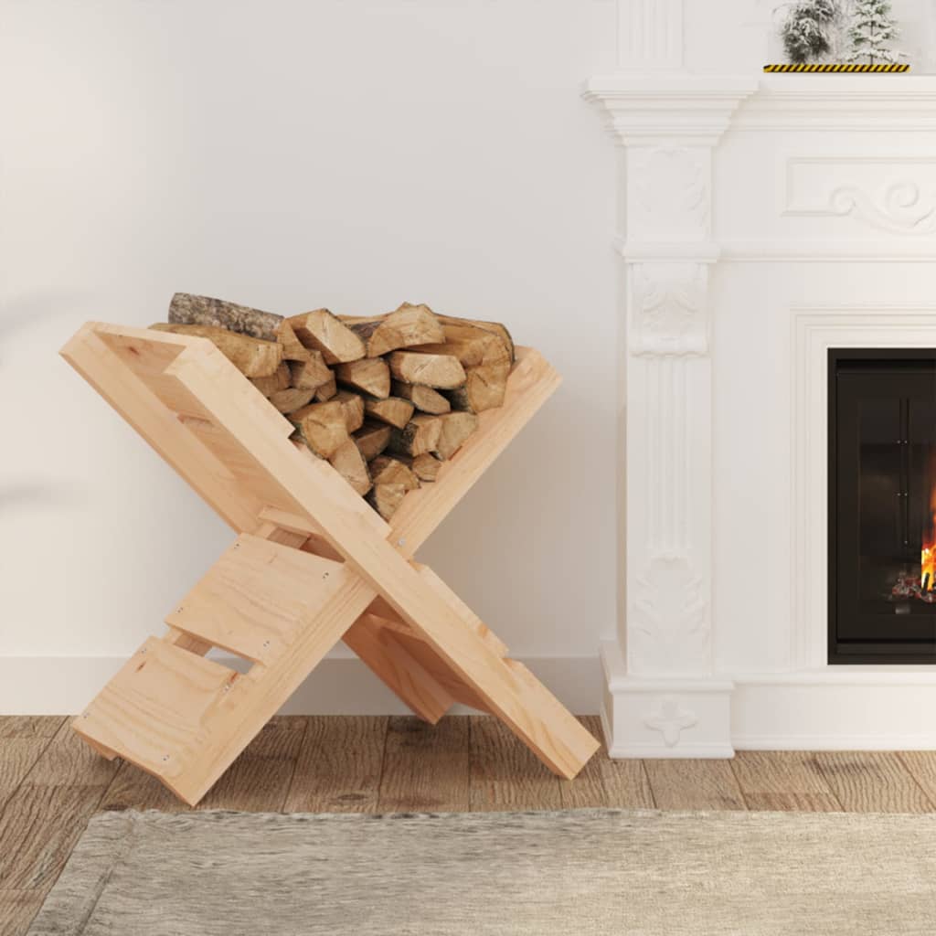 Porte-bloc de bois Vidaxl 47x39.5x48 cm Pine solide
