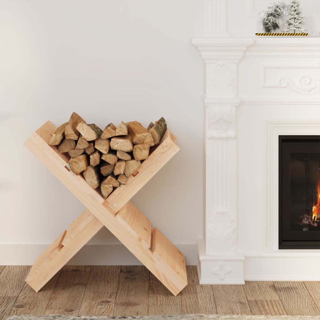 Porte-bloc de bois Vidaxl 47x39.5x48 cm Pine solide