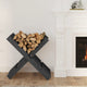 Porte-bloc de bois Vidaxl 47x39.5x48 cm Gris de pin massif