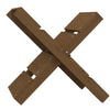 Vidaxl Houtblock Solder 47x39.5x48 cm Brown de miel de pin massif