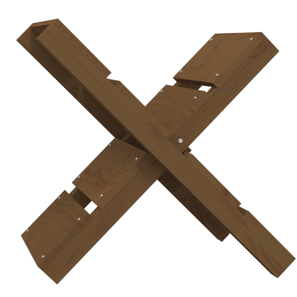 Vidaxl Houtblock Solder 47x39.5x48 cm Brown de miel de pin massif