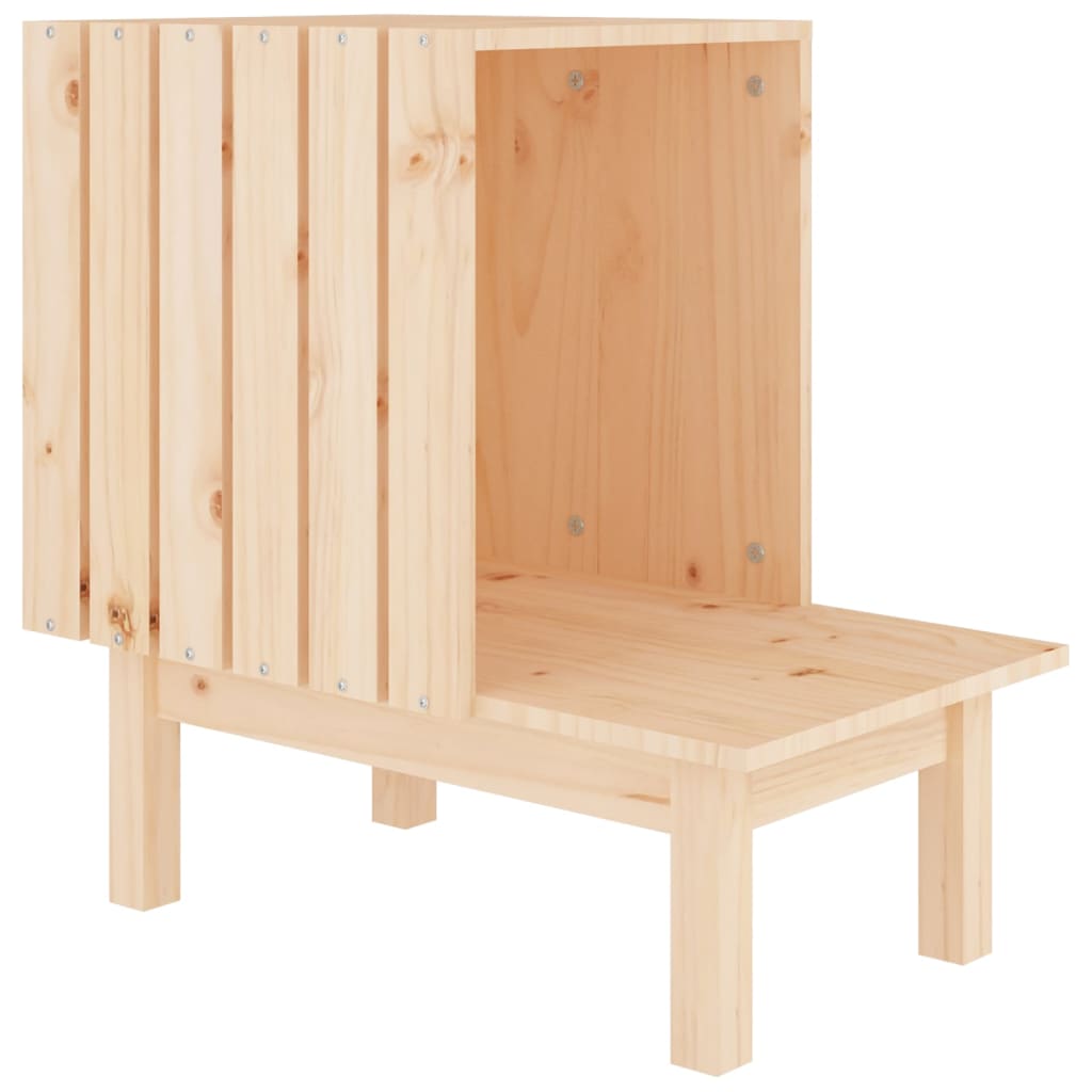 Vidaxl Kattenhuis 60x36x60 cm Pine solide