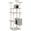 Vidaxl Cat Meubles avec Sisal Scratch Posts 162 cm Gris clair