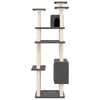Vidaxl Cat Furniture avec Sisal Scratch Posts 162 cm Gris foncé