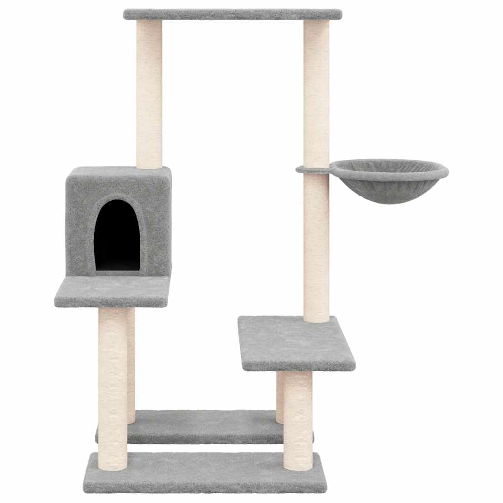Vidaxl Cat Furniture avec Sisal Scratch Posts 94,5 cm Gris clair