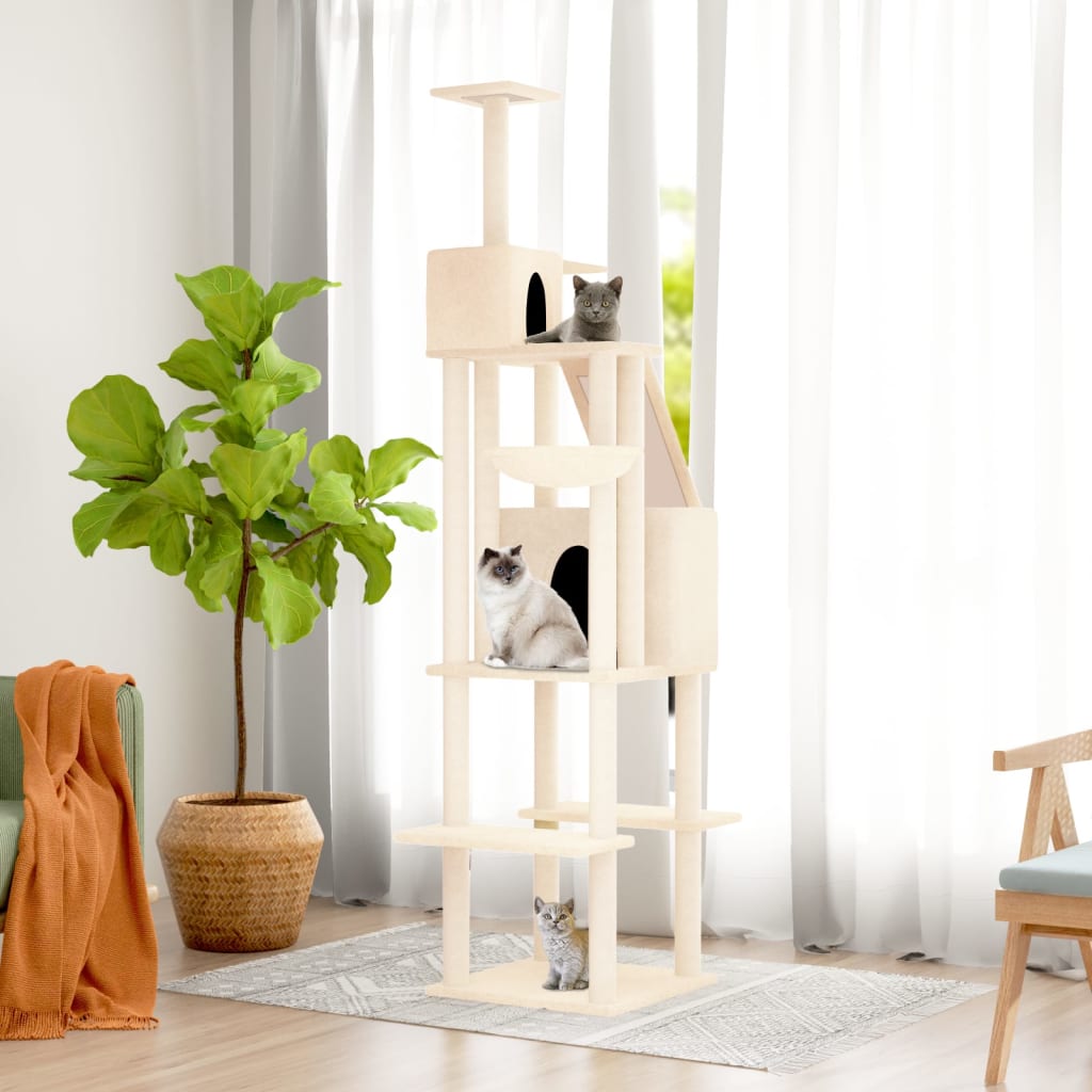 Vidaxl Cat Meubles avec Sisal Scratch Posts 201 cm -colored